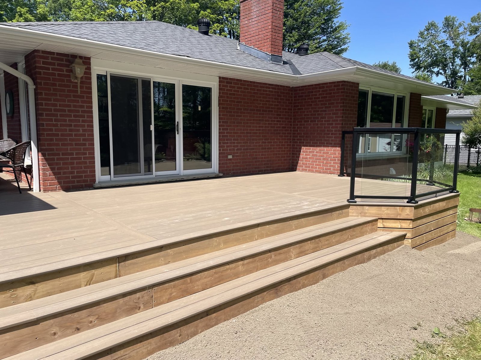 Covered Patio & Elevated Deck
