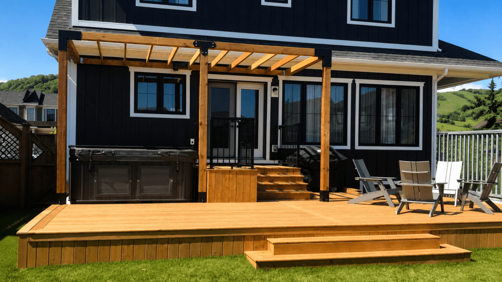Deck & Pergola Design for Hot Tub