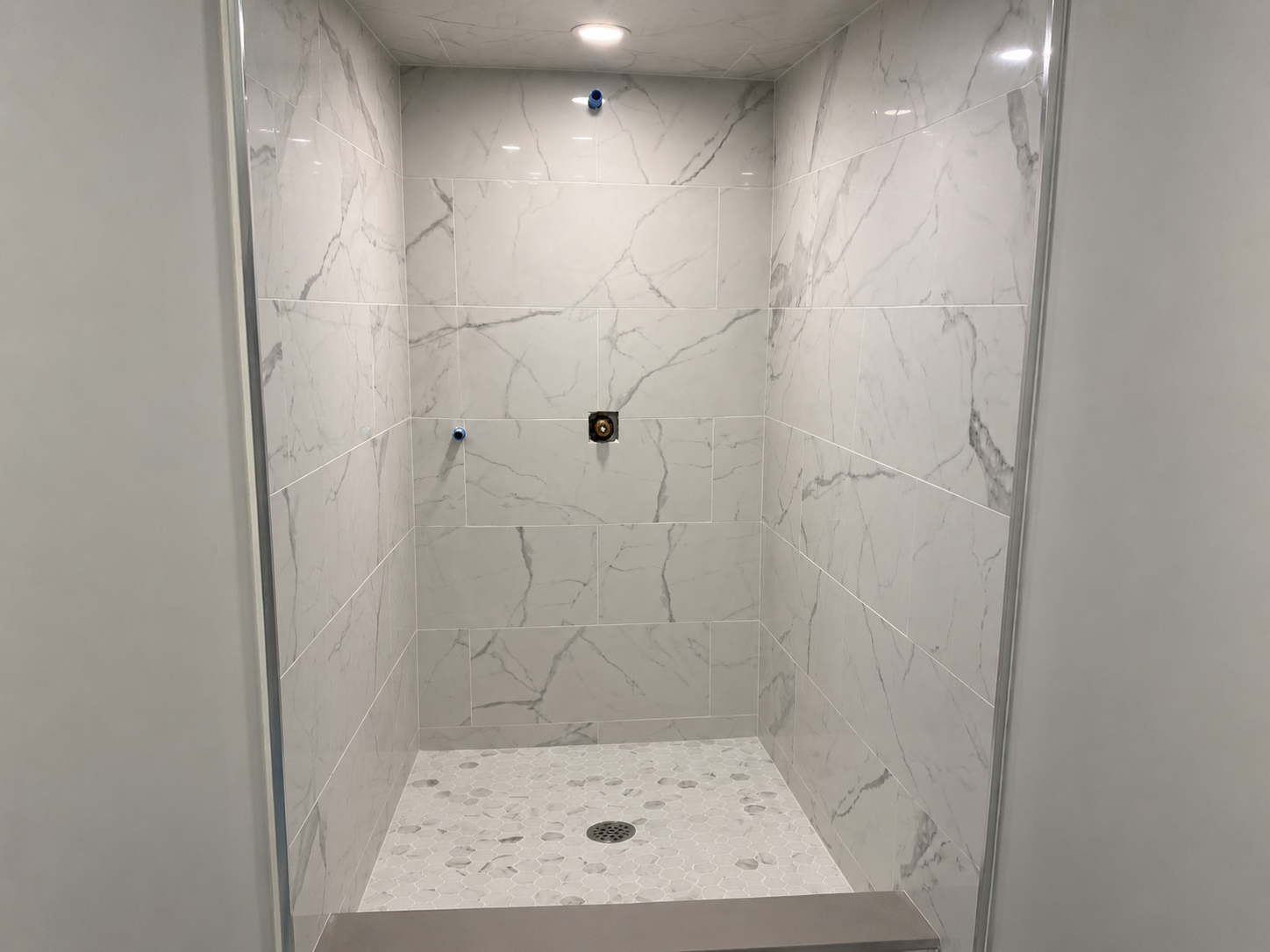 Walk-In Shower Tile Installation
