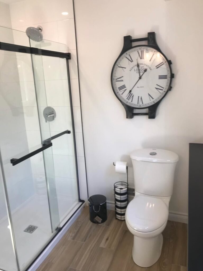 Bathroom Remodel Featuring Acrylic Shower Pan Installation