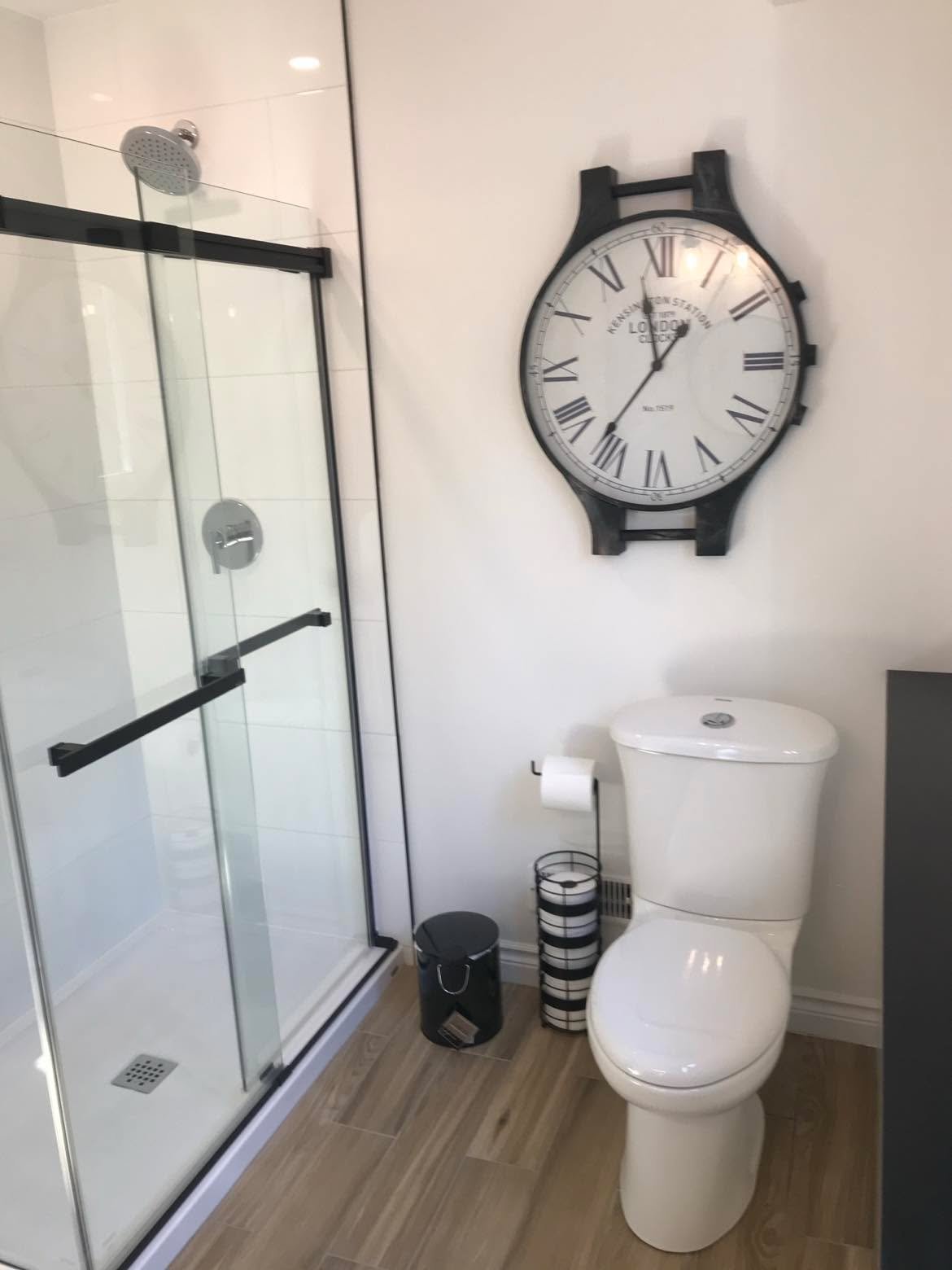 Bathroom Remodel Featuring Acrylic Shower Pan Installation