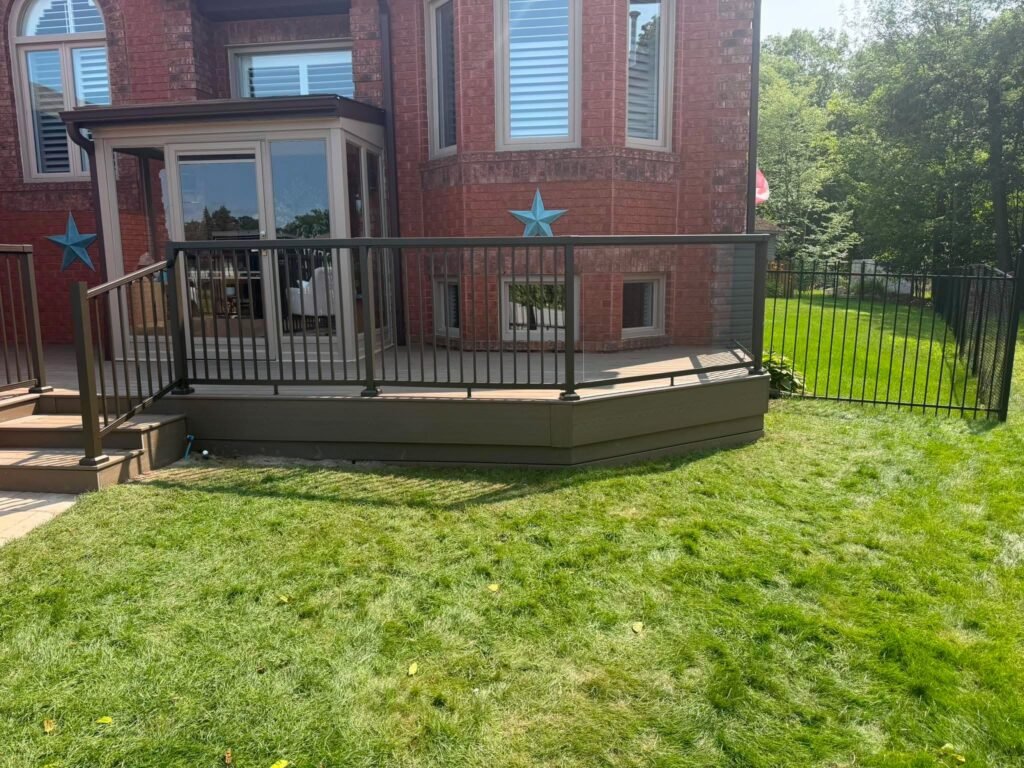 backyard composite deck renovation