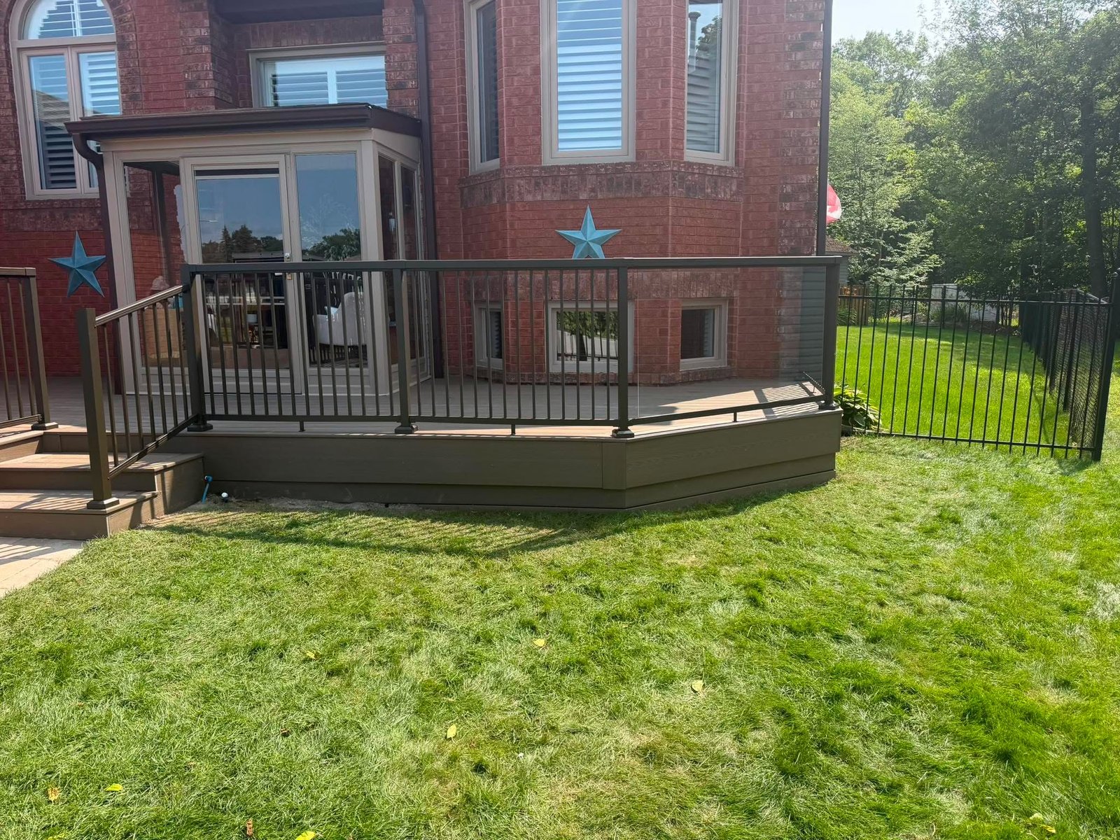 backyard composite deck renovation