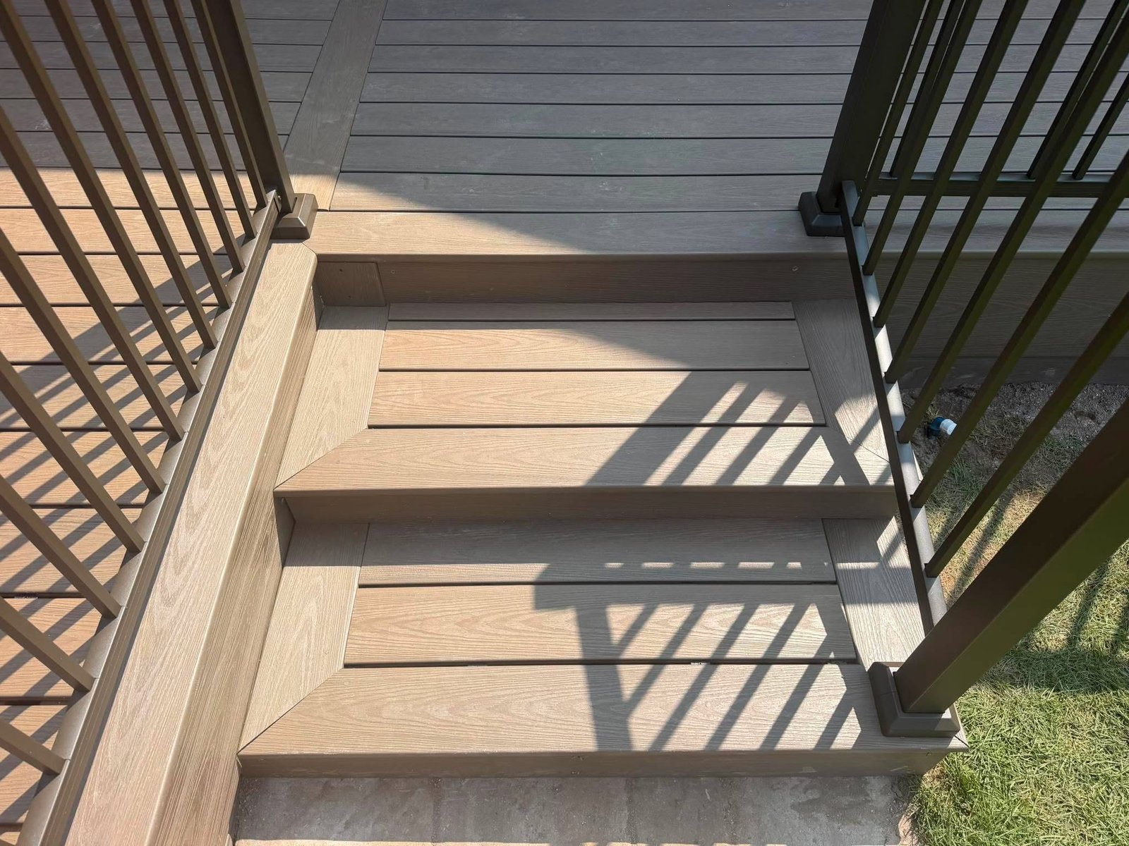 custom composite deck stairs