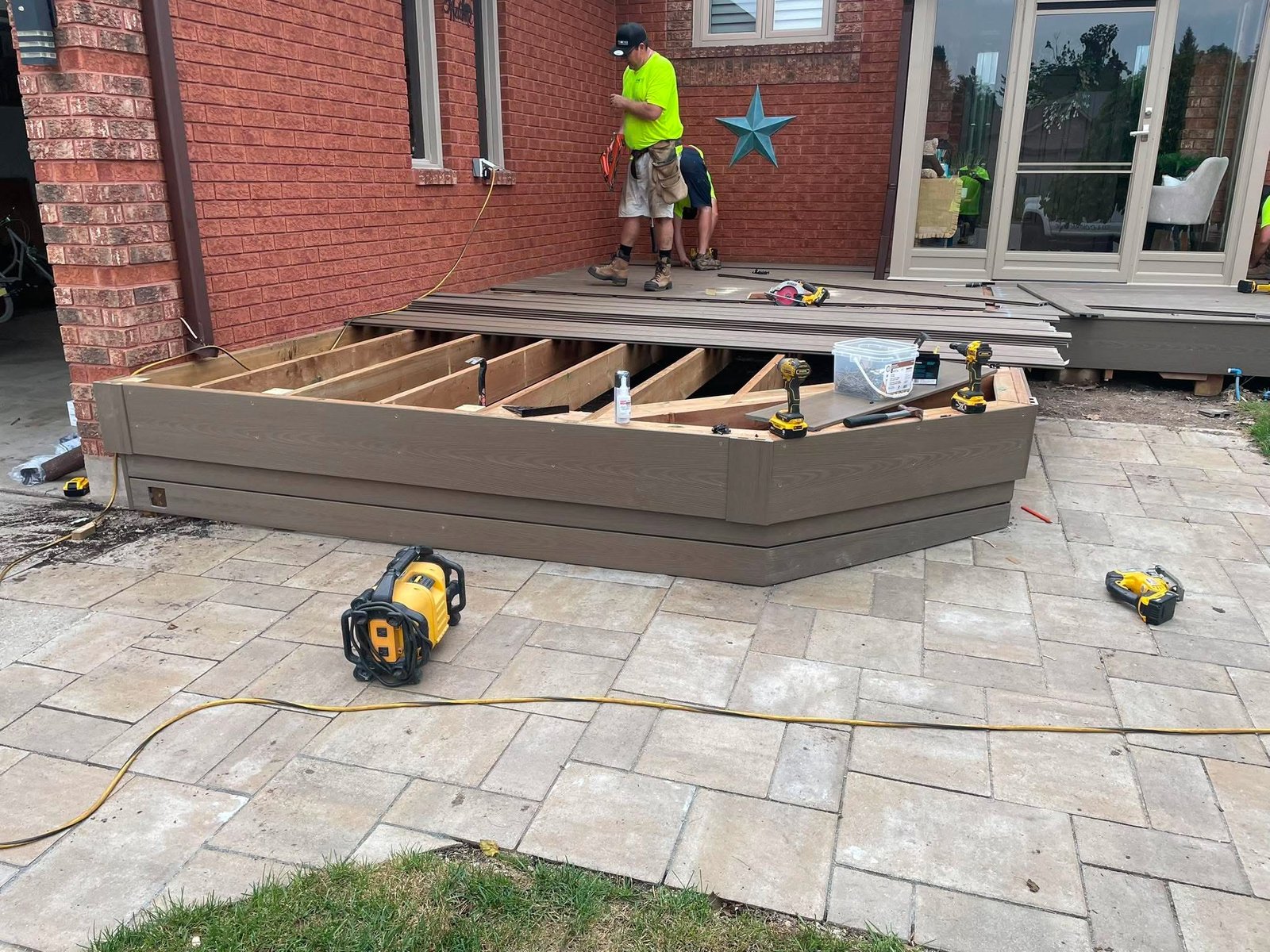 modern composite deck installation project